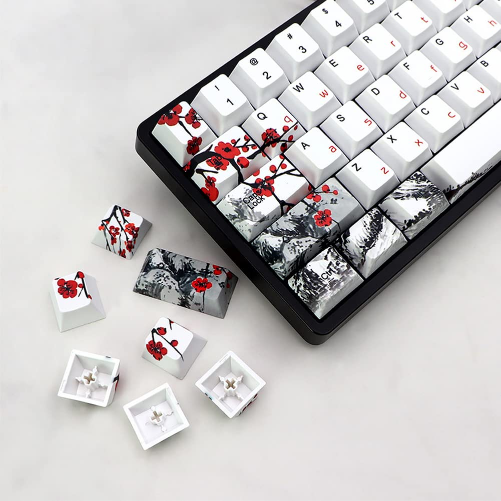 Amazon.co.jp: 135キー KD 梅花キーキャップ PBT熱昇華キーキャップ