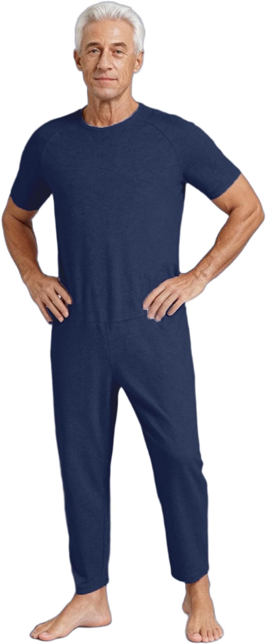 Adaptive Clothing for Men with Anti-Strip Design Easy Back Access for Dementia Elderly and Special Needs