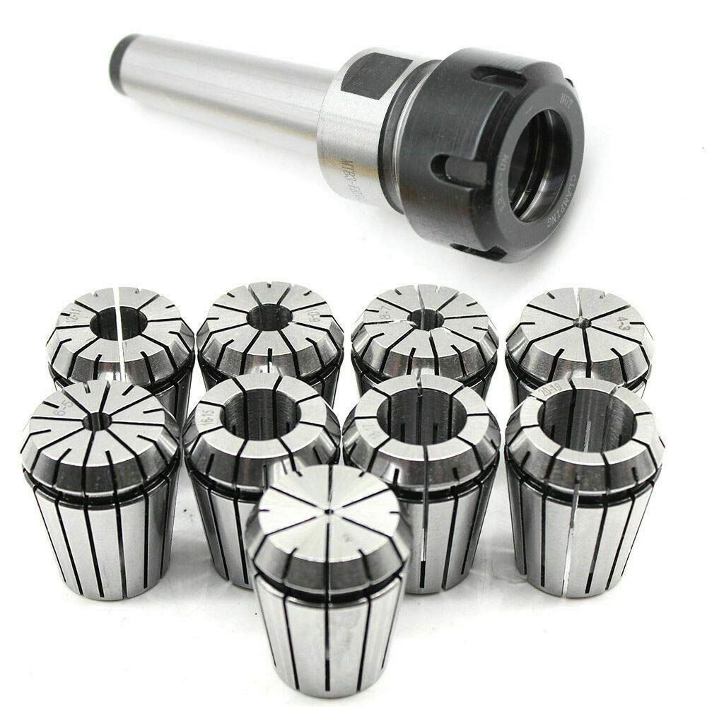 Mandrino di serraggio MK3 M12 ER32, set da 9 pezzi, pinze di serraggio 2-20 mm per fresa