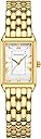 GAOFAN HOUR Gold Watches for Women with Vintage Rectangular Case,White Roman Dial,Stainless Steel Band,Adjustment Tool Included,Water Resistant