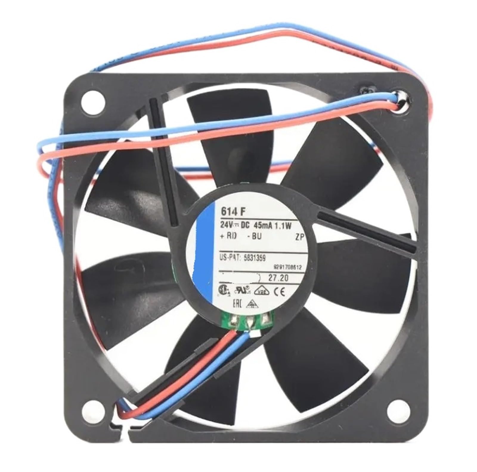 TSCFHGQI 614F 24V DC 1.1W 6015 60x60x15mm 6cm 3900RPM Cooling Fan