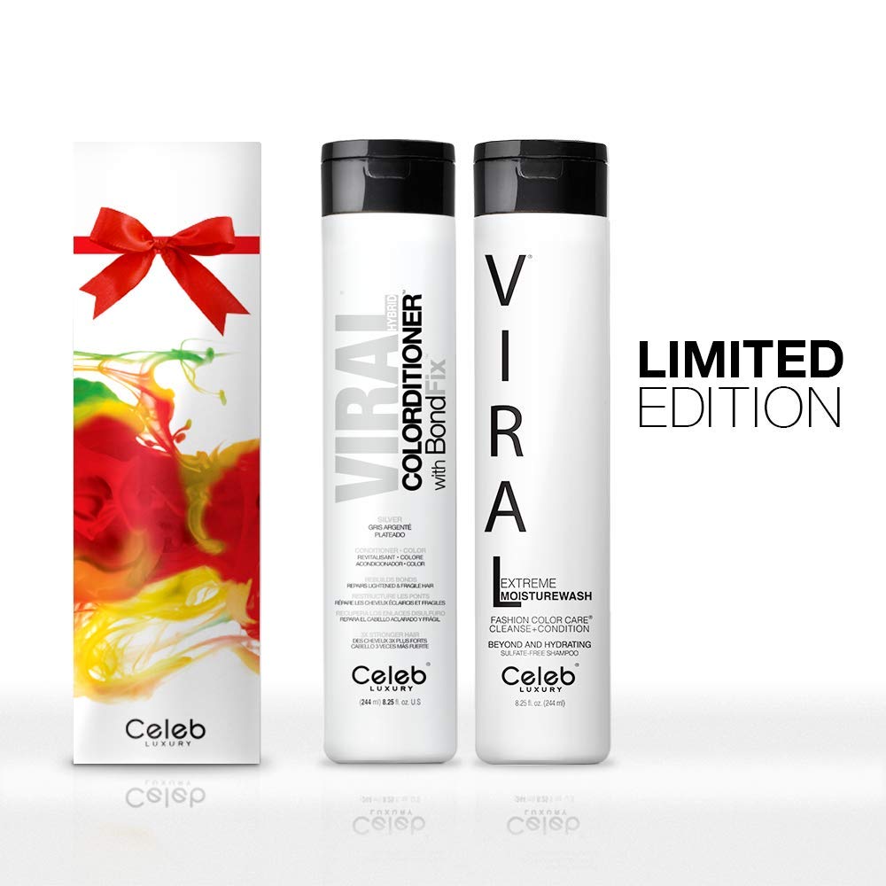 Celeb Luxury Viral Colorditioner Silver + Moisturewash Kit