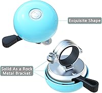 Vista 4 de Greallthy Campana de bicicleta clásica para adultos y niños, campana de bicicleta para manillar para adultos, accesorios de campana de bicicleta