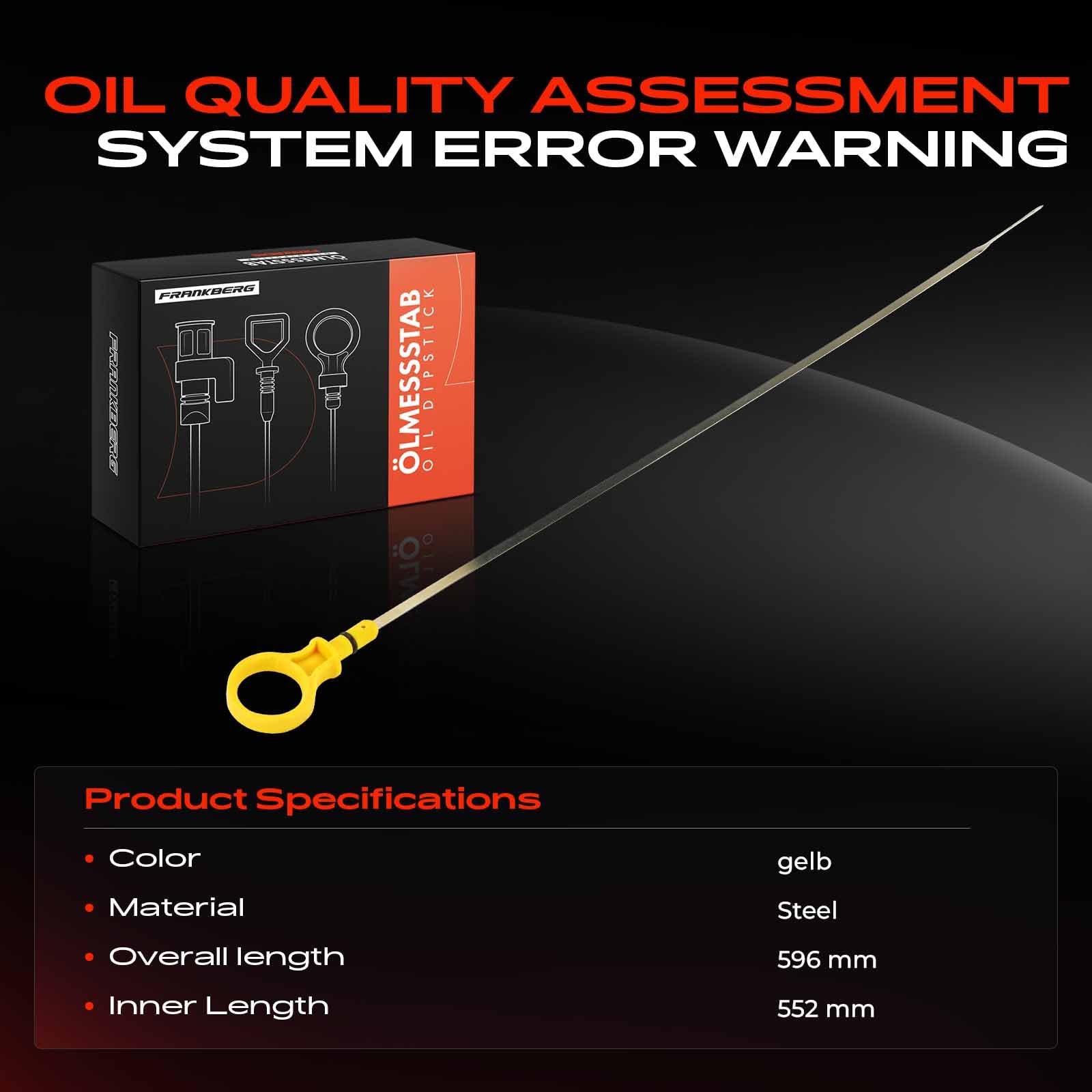 Frankberg Jauge d'huile CJ5Z-6750-A | Compatible avec: MKX, Mondeo V Berline CD, MKC, Mondeo V Hatchback CE, MKT, Mondeo V Tournoi CF, K.u.g.a II DM2