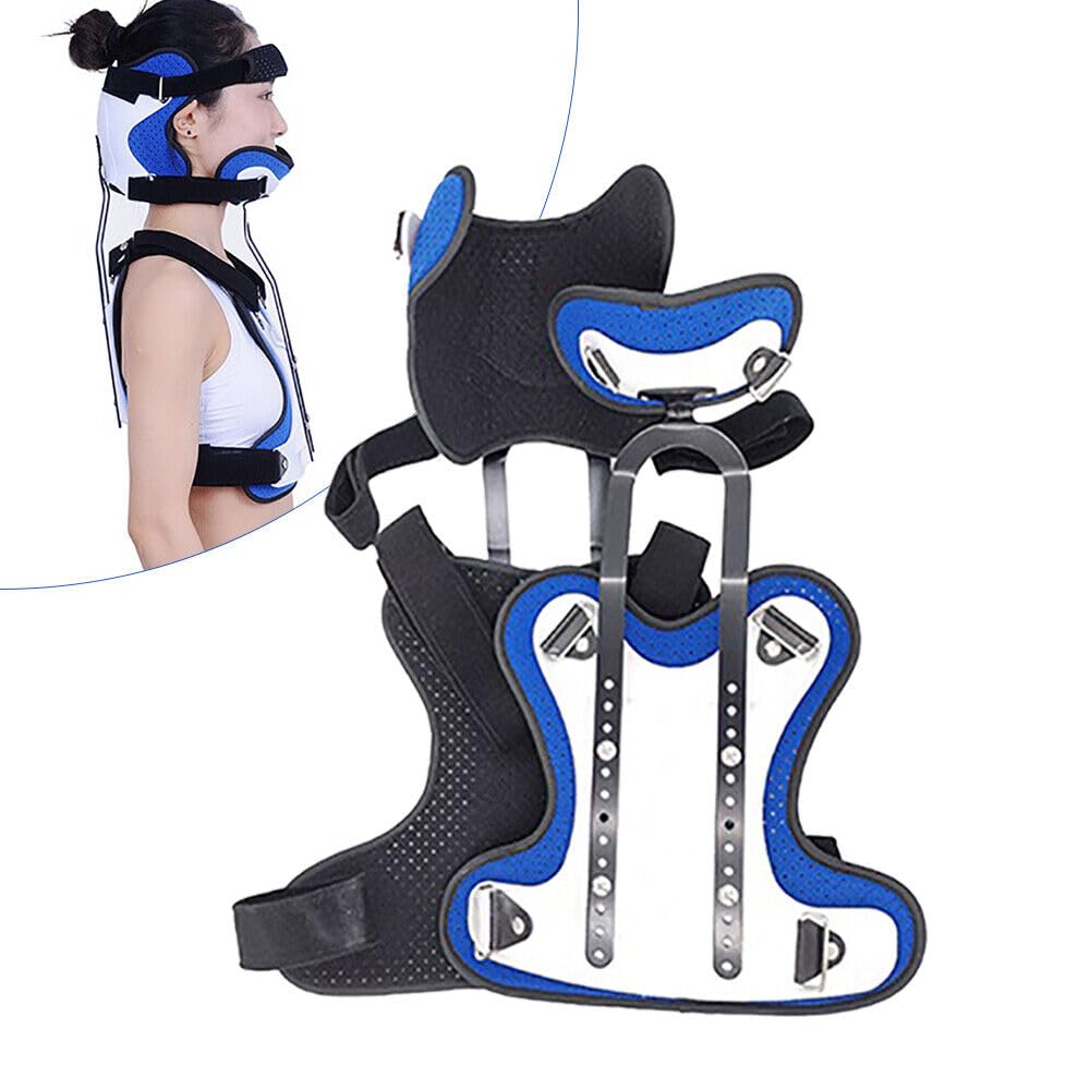 verstellbare Orthese Verstellbare Hals-Thorax-orthese für Halswirbelsäule Brustkorb Kopf Nacken Brust Brustorthopädie Fracturfixation Halswirbelsäule Rehabilitationsunterstützung