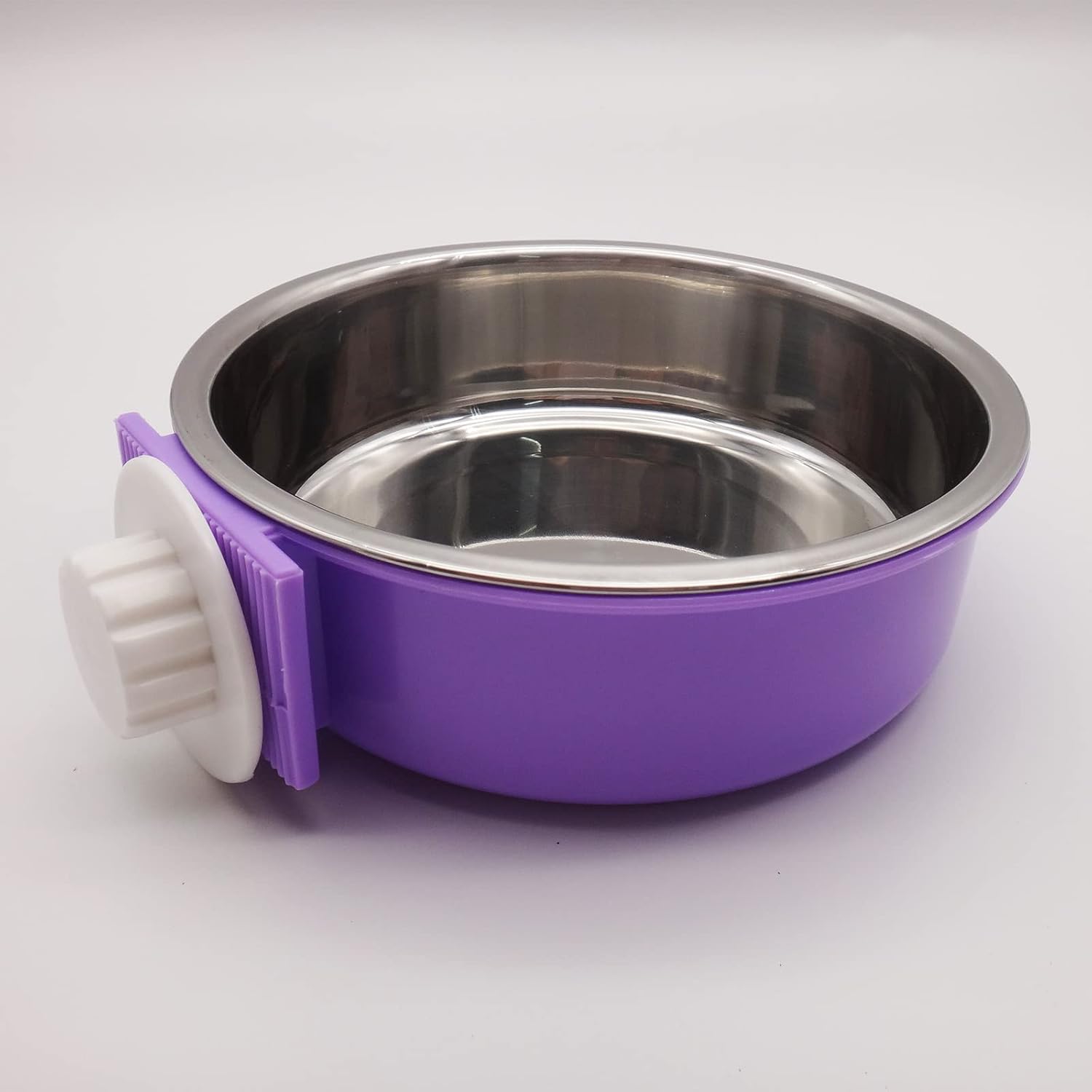 Pet Supplies Crate Dog Bowl Stainless Steel, Removable Cage Food