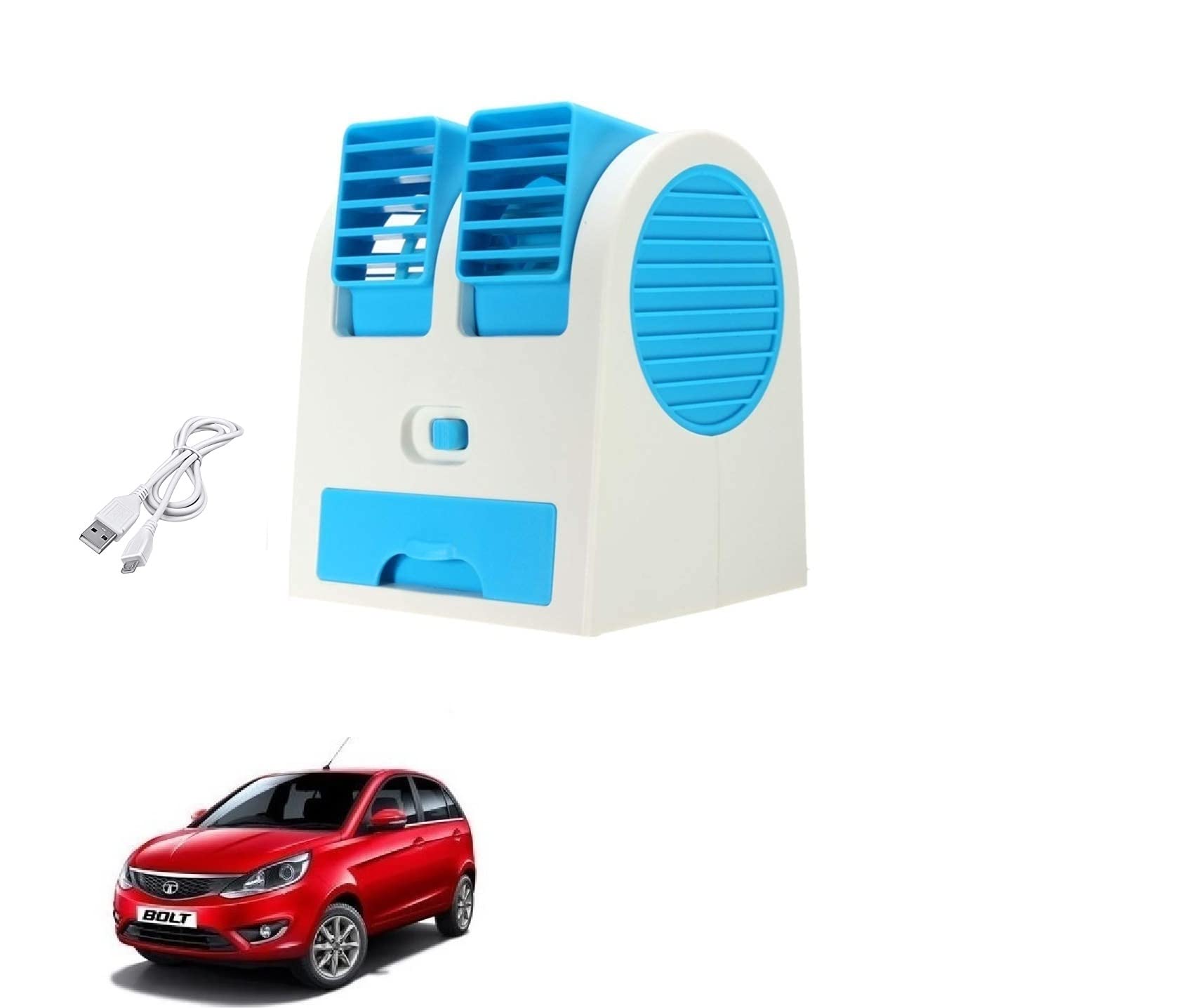 AUTOADDICT Auto Addict Car FAN Mini AC USB/Battery Operated Mini Water Car Fan Air Cooler Dual with Ice Chamber For Tata Bolt (B0C1P2C9D4) Amazon Price History, Amazon Price Tracker
