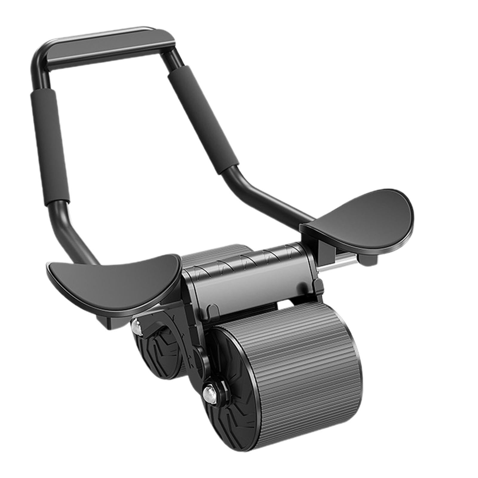 Automatischer Bauchmuskelroller Mit Matte - Doppelrad & Rückprall Für Anfänger