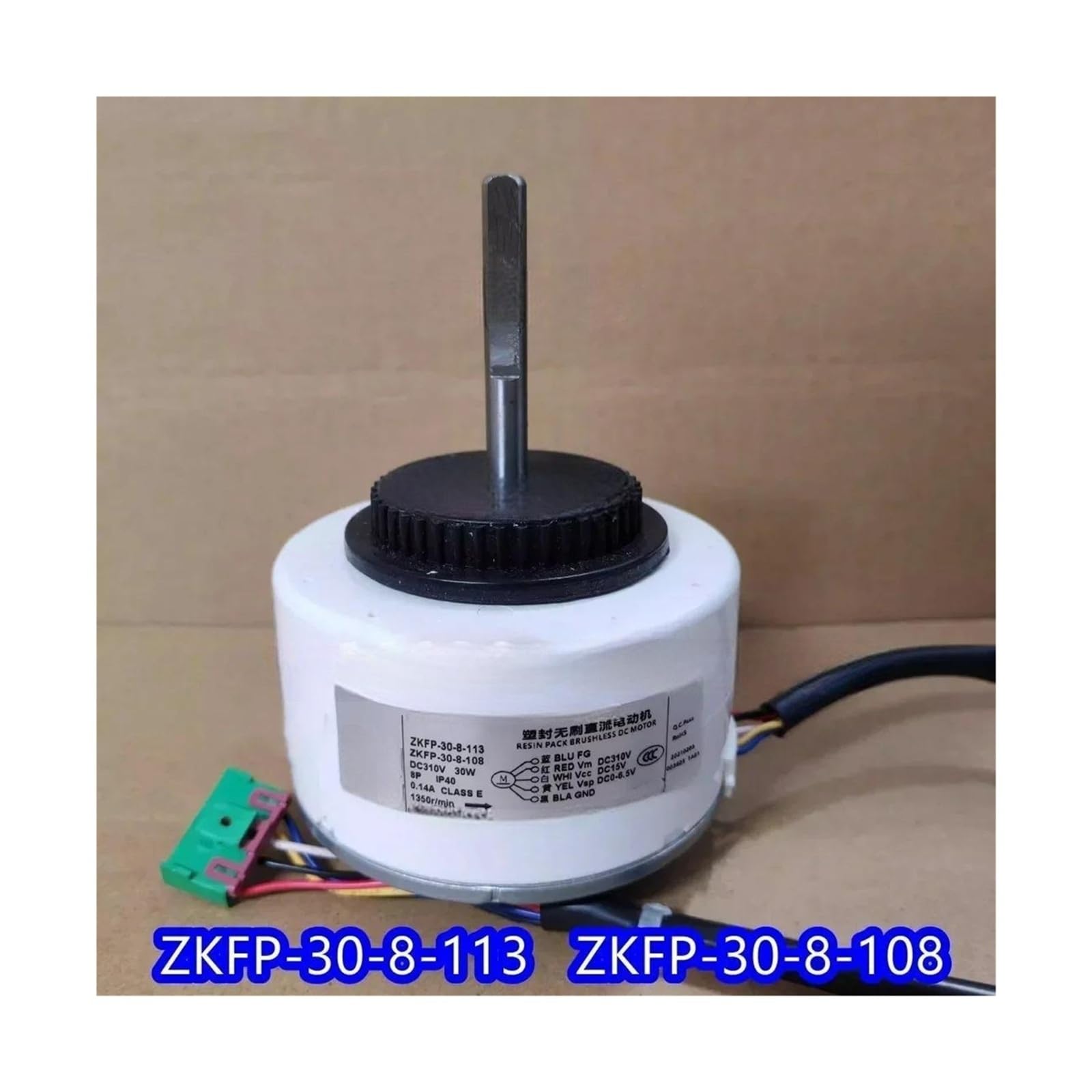 Motore Del Ventilatore CC Dell'unità Interna Del Condizionatore D'aria ZKFP-30-8-108 DC310 30 W 1300 Giri/min ZKFP-30-8-113 Parti Di Condizionamento