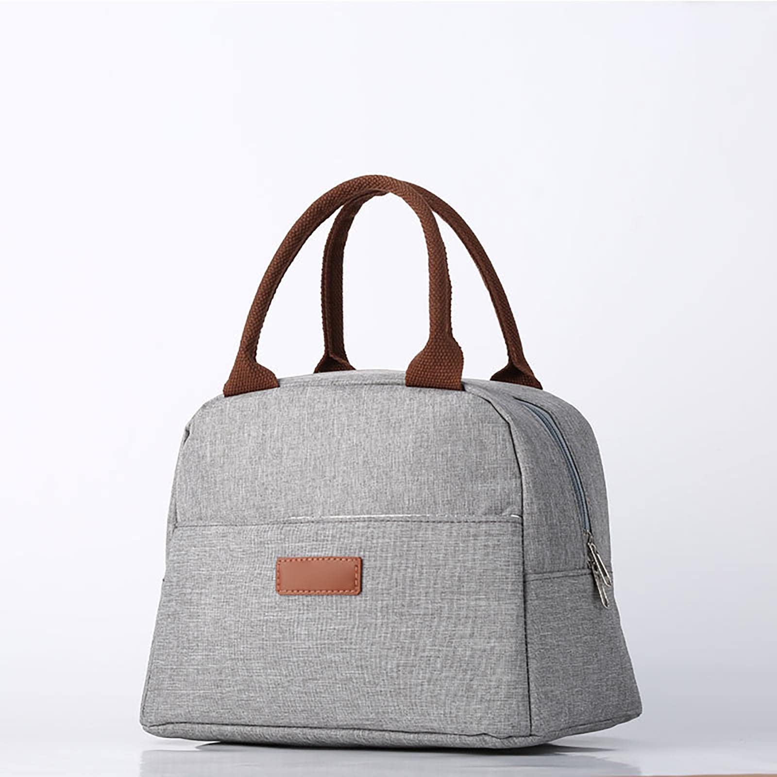 Borsa Pranzo Termica Isolata Per Adulti - Tote Bag Riutilizzabile Alta Capacità, Blu - Per Ufficio, Viaggi E Picnic - Foto 3