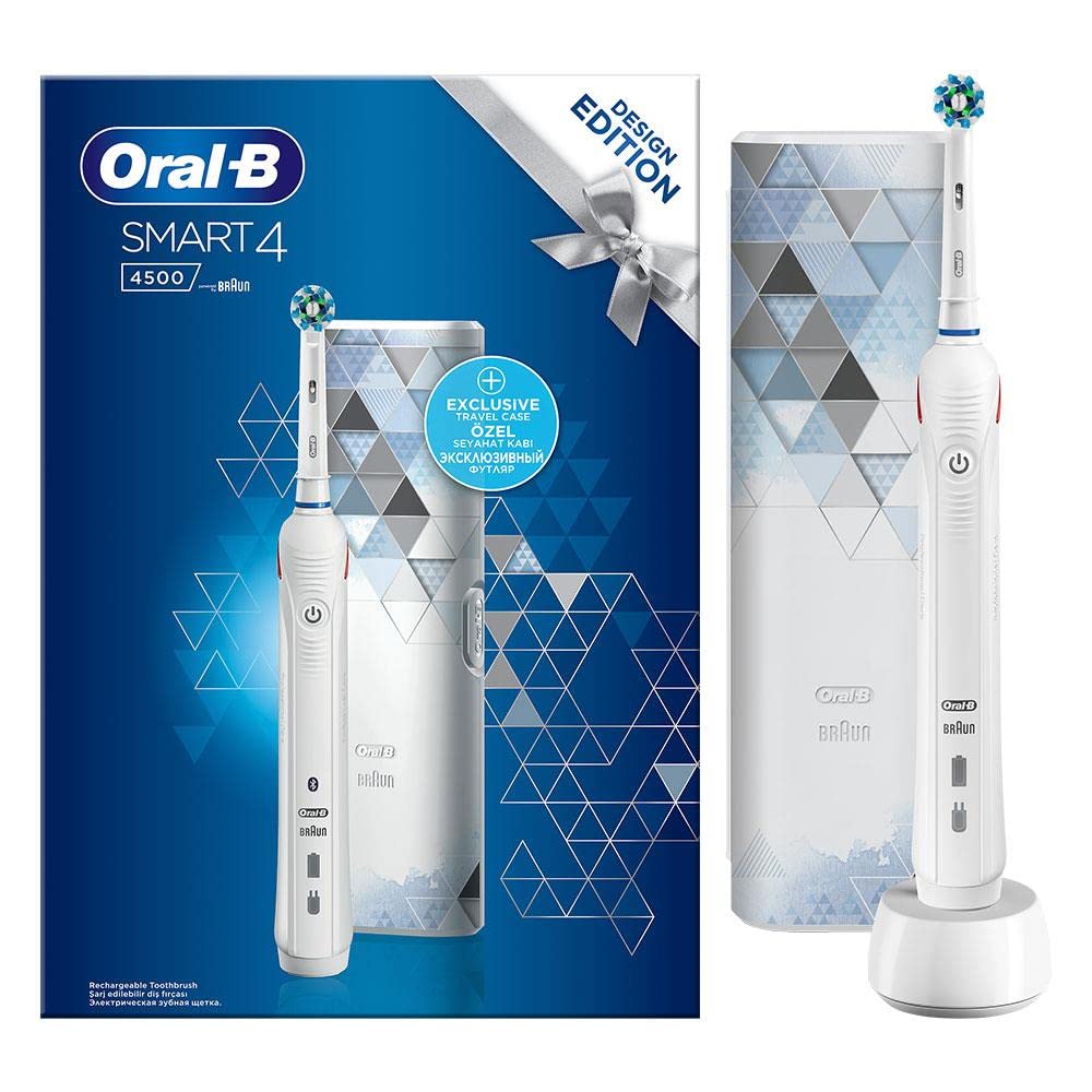 Oral-B Smart4-4500 Şarj Edilebilir Diş Fırcası Beyaz + Seyahat…