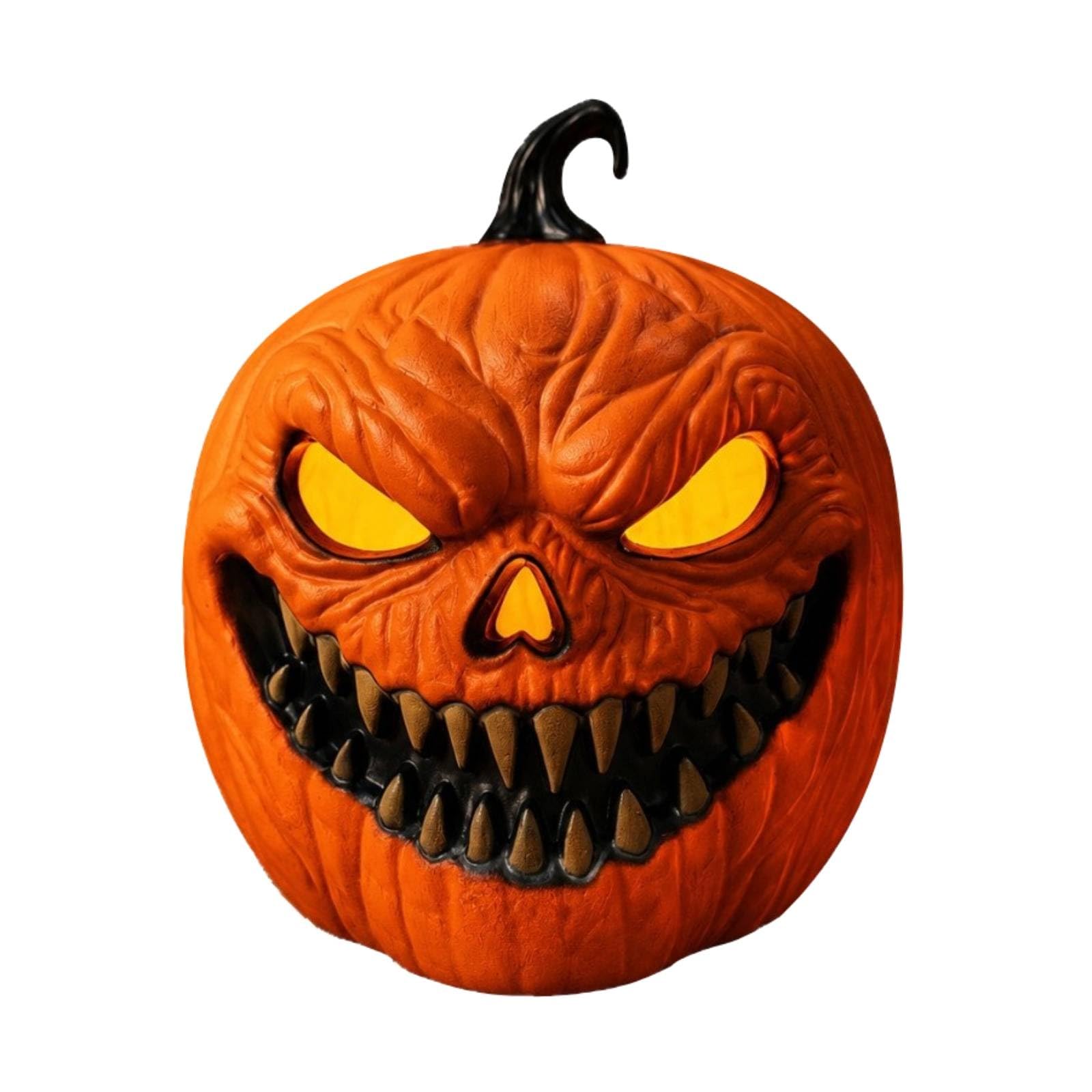 Gralara Zucca Luminosa Festiva Jack-o'-Lantern | Facile da Usare, Zucca di Halloween con Luce, Calda, per Tavolo, Vocale