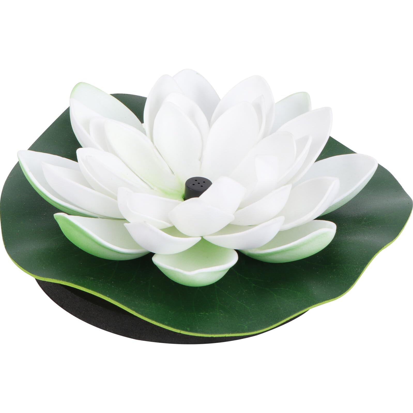 Fuente de Estanque Loto Solar Flotante 1pieza Plástico Blanco 180l/h