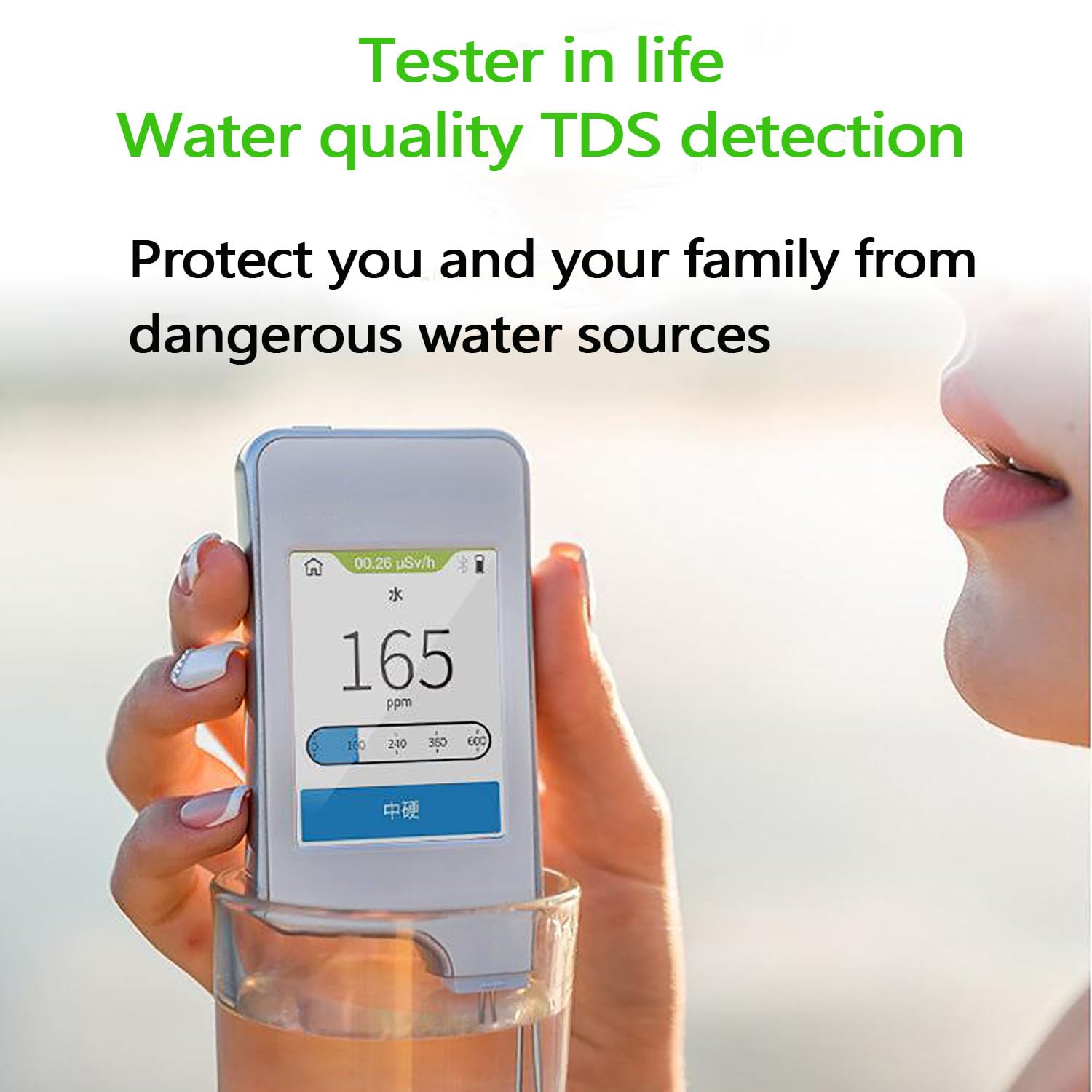 COYEUX Testeur de nitrates TDS pour l'eau, Plage de Mesure des nitrates : 0-9999 MG/kg, Lecture instantanée, numérique, pour Fruits, légumes, Viande, Poisson et Eau.
