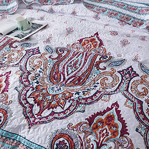 Colcha bohemia de cachemira para dormitorios alegres estilo playa 5