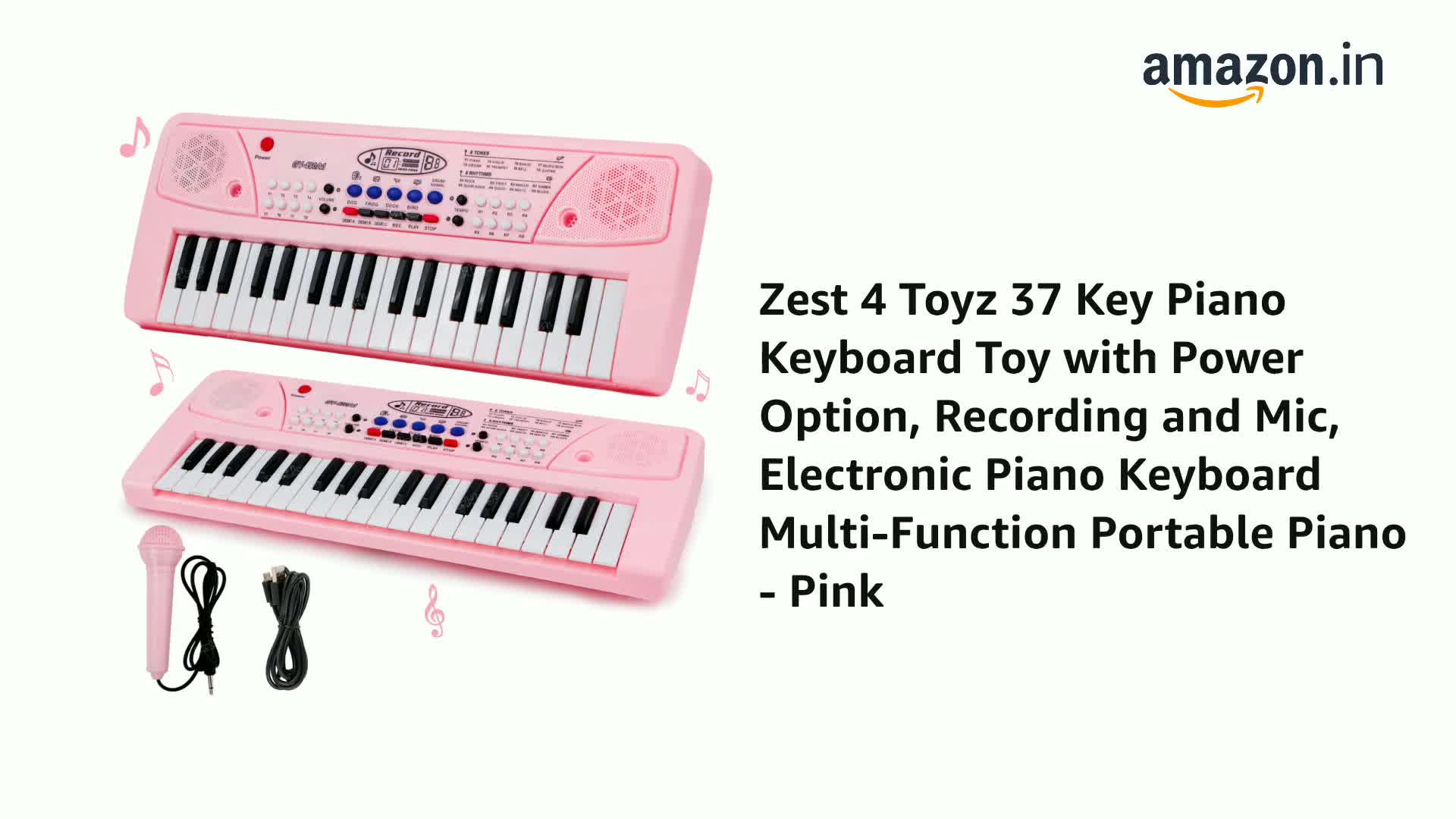 Buy Zest 4 Toyz 37 Key Piano Keyboard Toy with Power Option