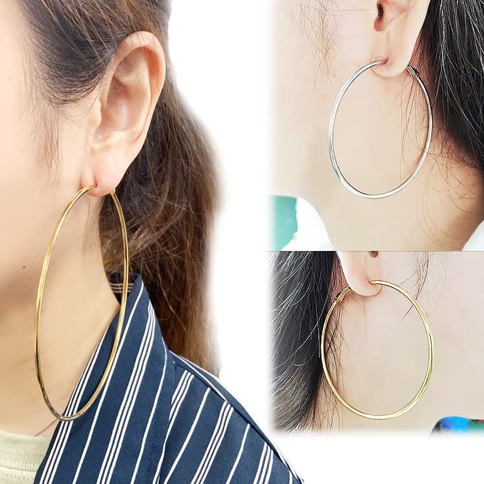 Amazon | ピアス フープピアス 両耳セット リング 大ぶり 小ぶり