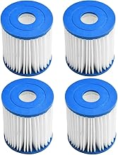 WuYan Filtri a cartuccia Tipo H per Piscina per Intex,per Pompe Filtro 28601/28602,Cartuccia Filtranti per Whirlpool(4 Pezzi)