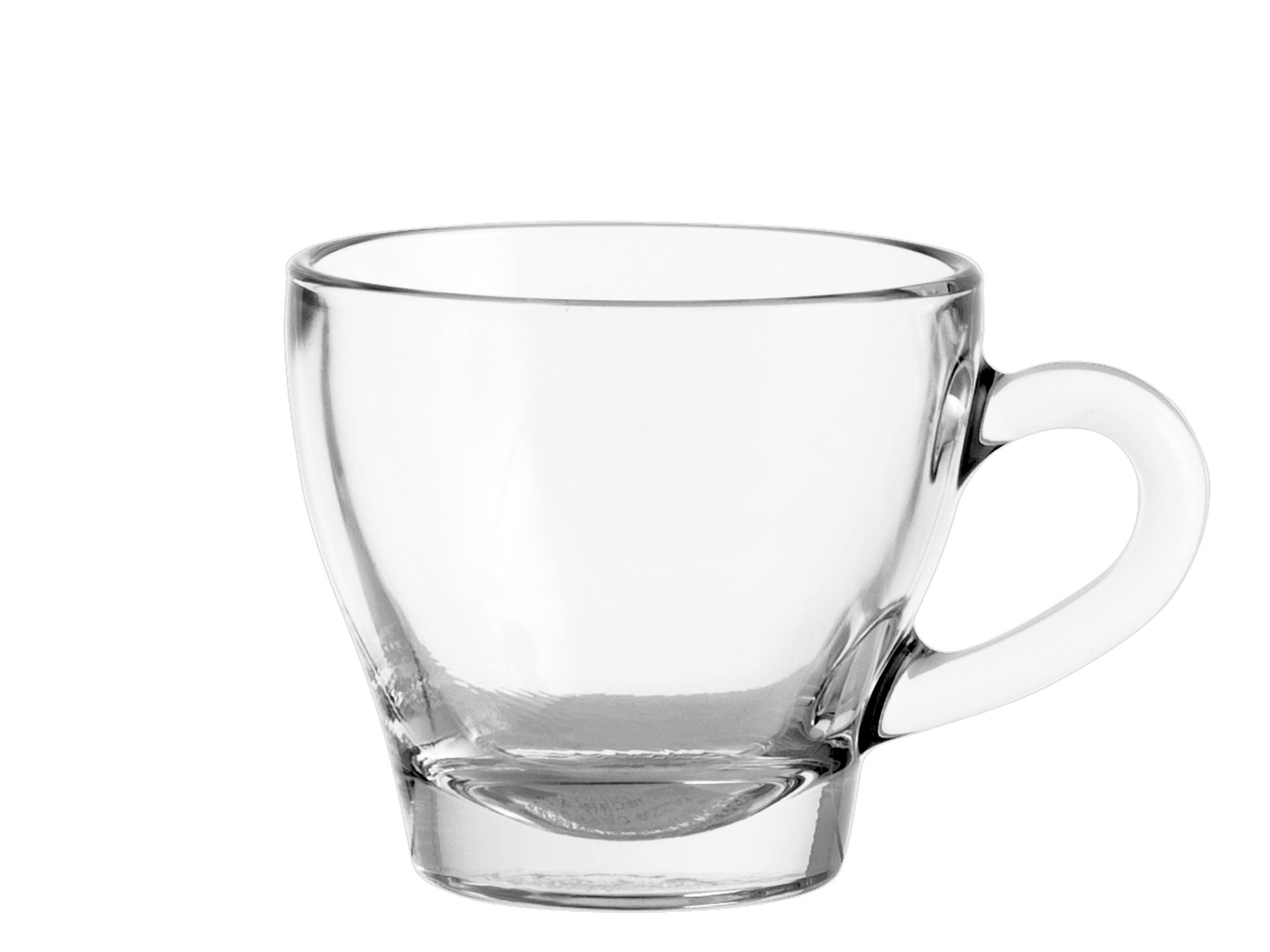 Borgonovo Transparent 6413800 Ischia Mug For Hood Without Glass Plate, 18 Cl, Pack Of 6