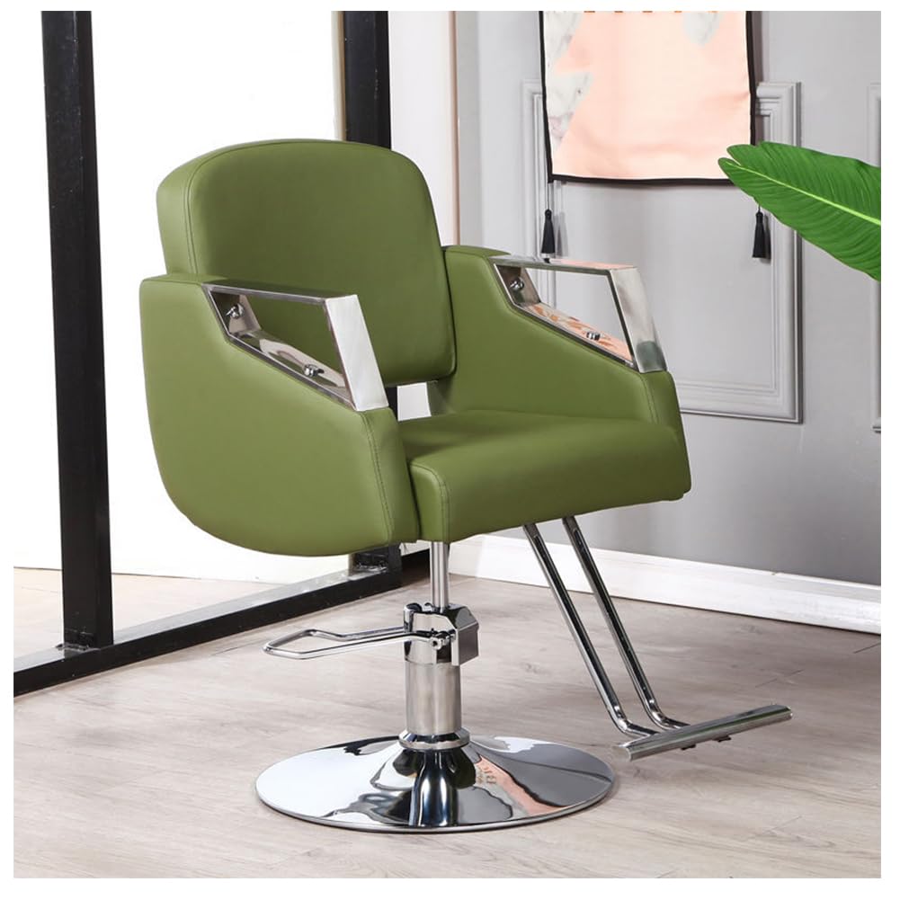 OZBMA Barber Stylist, Styling Heavy Duty Hydraulic Pump, 360° Swivel Hair Salon Chair with Footrest for Beauty Spa Shampoo, Max Load Weight 330 Lbs,D (B)