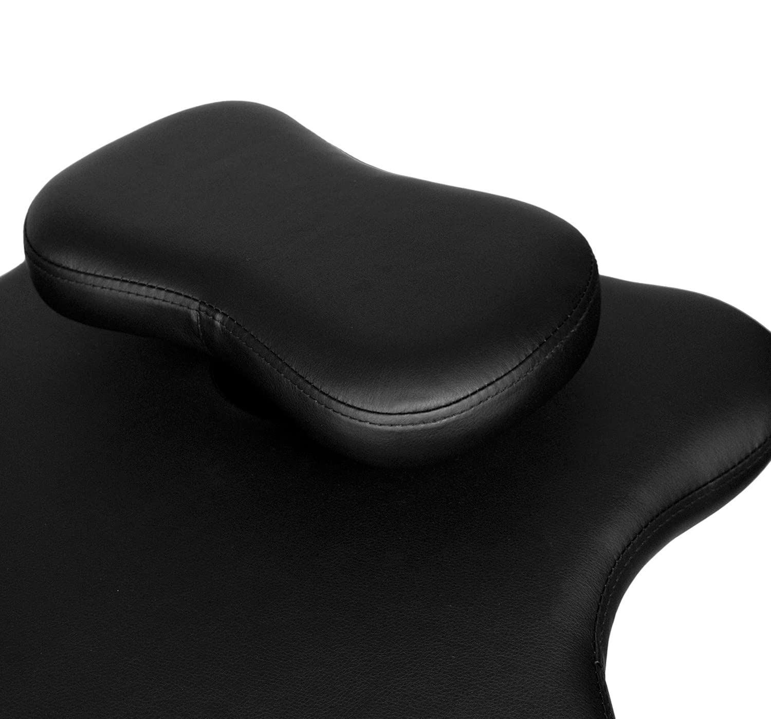 H&A Kniestuhl mit gekreuzten Beinen für Büro oder Zuhause, Meditationssitz zur Reduzierung von Rückenschmerzen, ergonomischer Haltungskorrektursitz mit Höhenverstellung (schwarz), 67,3 x 59,7 cm