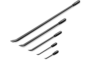Tekton 24320 Angled End Handled Pry Bar Set, 5-Piece
