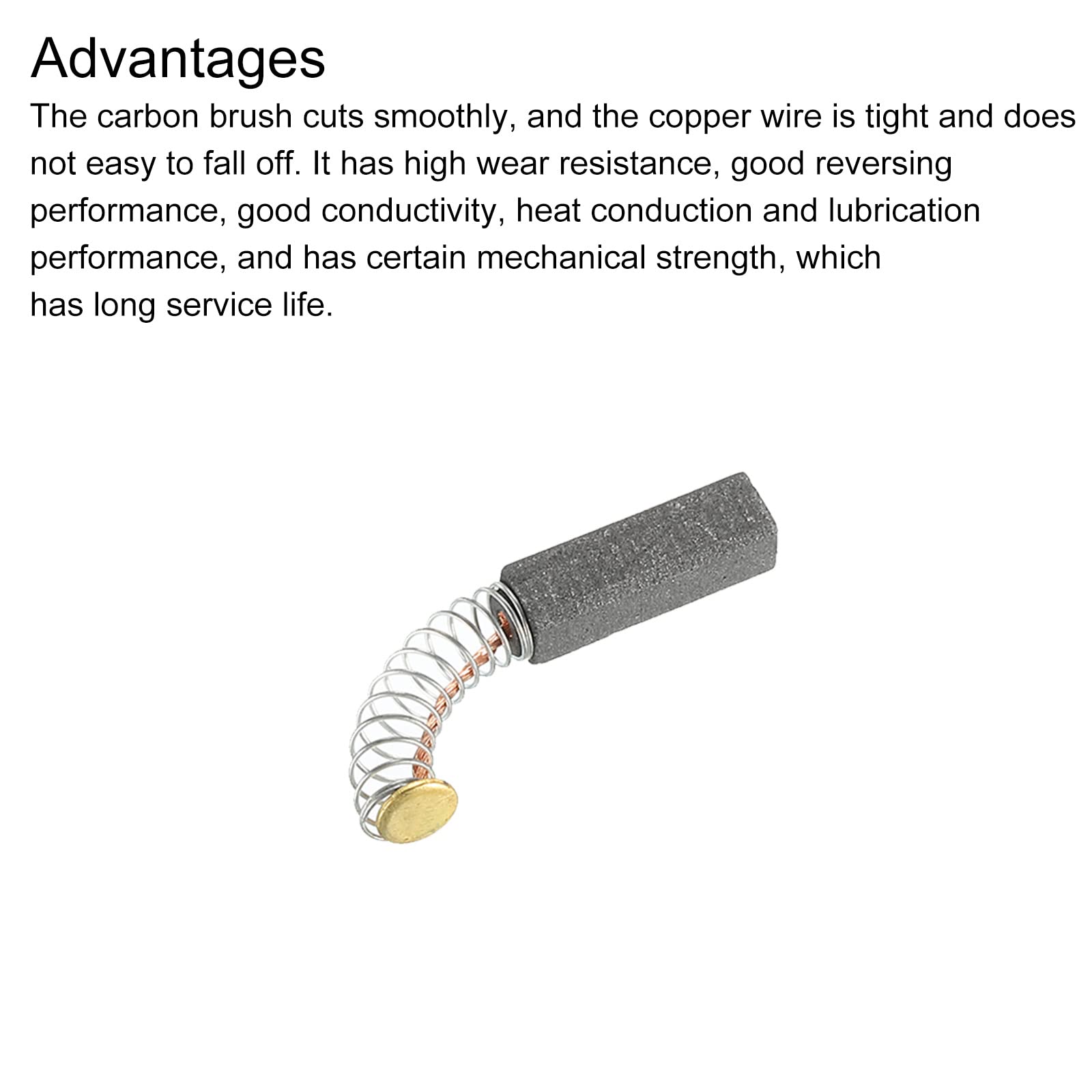 PATIKIL Carbonio Spazzole Spazzola di Carbone di Ricambio 16x5x5mm per Motori Elettrici Potenza Strumento Angolo Smerigliatrice Tavolo Ricambio Parte Riparazione, 4pz