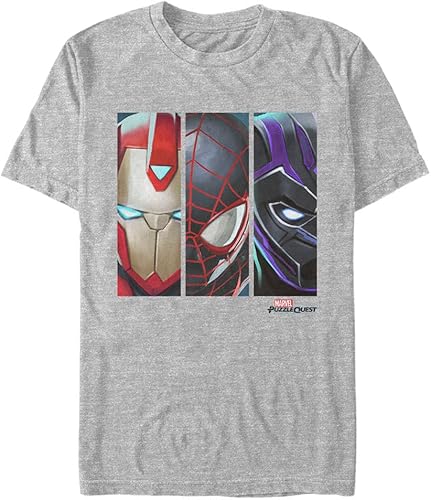 Marvel Big & Tall Classic Paneled Trio Men's Tops Short Slee