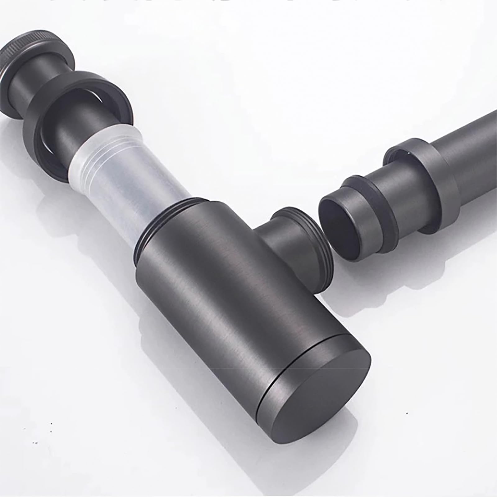 Siphon Waschbecken Mit Geruchsverschluss,Verstellbares Abflussrohr,Bächlein Siphon Für Die Küchenspüle,Niversal Abflussrohr 1 1/4"