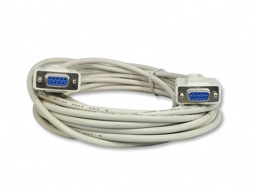 25 pies DB9 9 Pin Serial Port Null módem Cable hembrahembra RS232