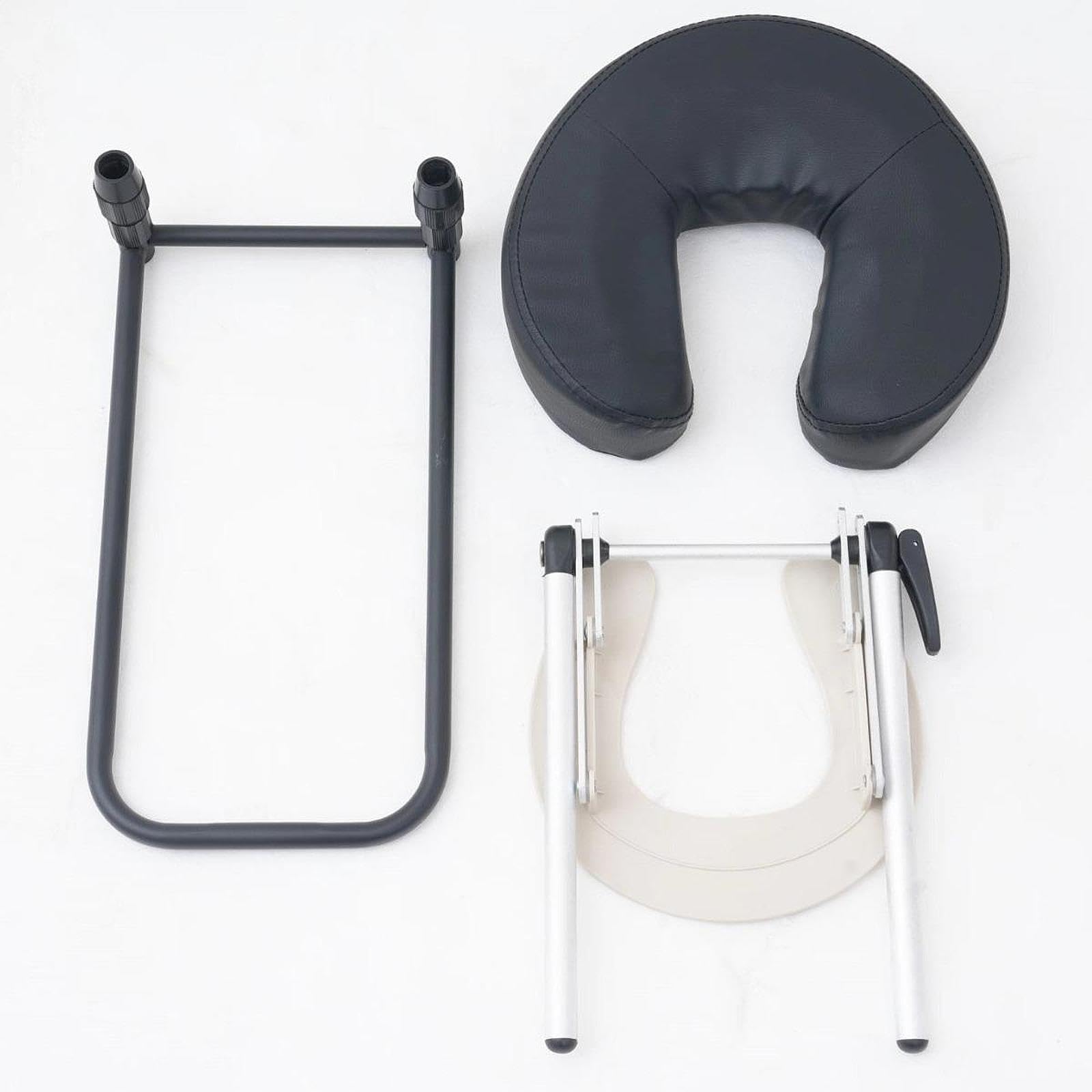 Poggiatesta per Letto, Culla per Il Viso, Kit per Massaggio Domestico Riutilizzabile, Multifunzione, Professionale, per Il Recupero da, Nero