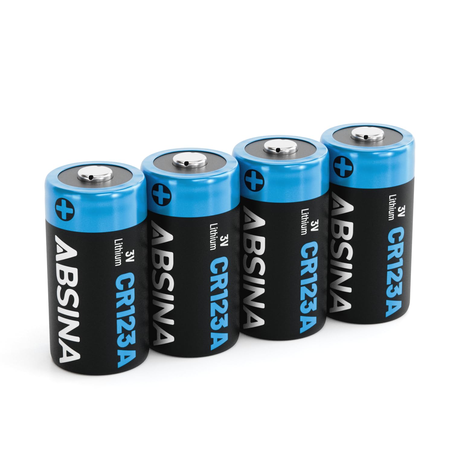 ABSINA Batterie CR123A 3V al litio per fotocamere e molto altro