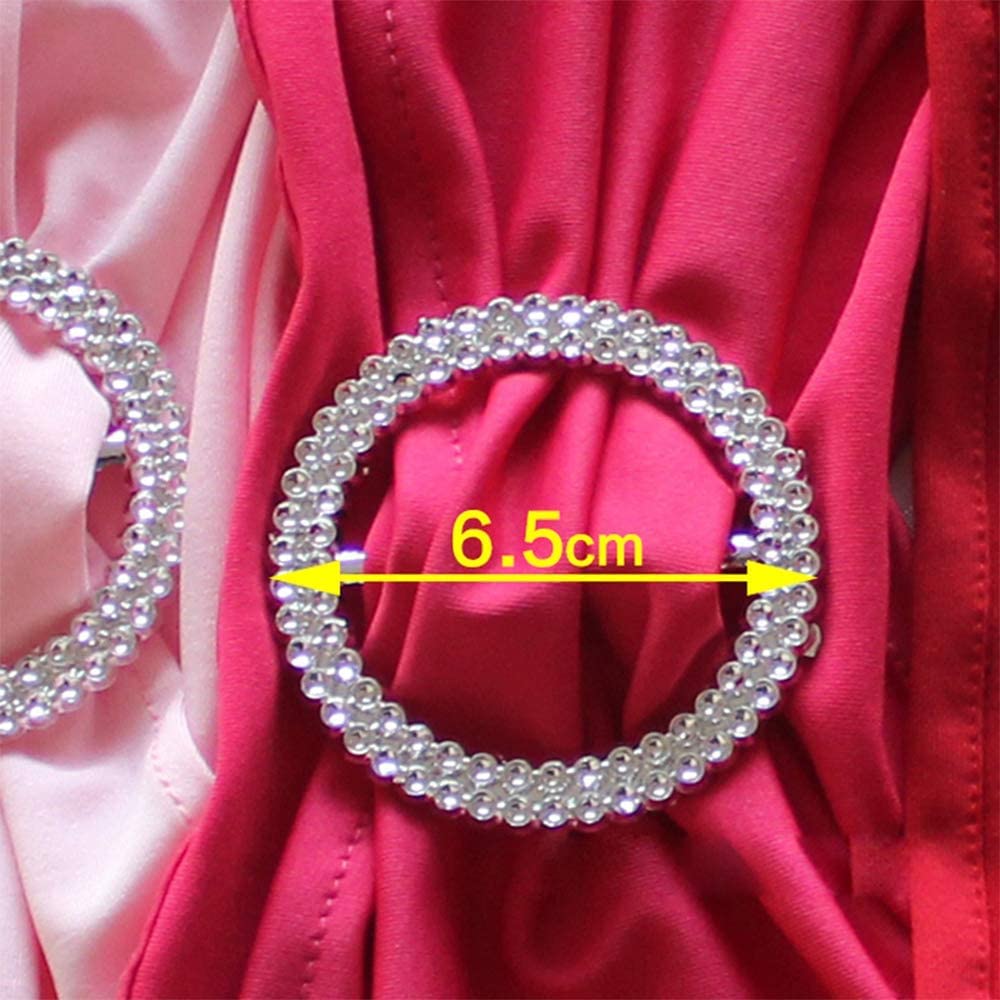 50 bandas elásticas con hebilla para silla de boda, lazos para decoración de eventos, banquetes