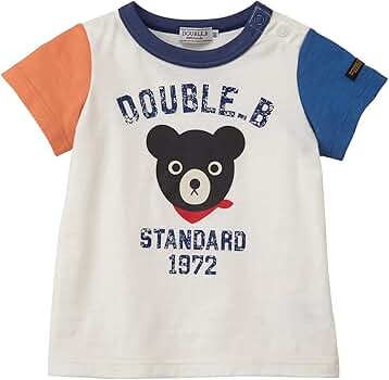 日本製　ミキハウス　ダブルビー　DOUBLE.B グレー 半袖　Tシャツ 100 半袖Tシャツ – ミキハウスオフィシャルサイト