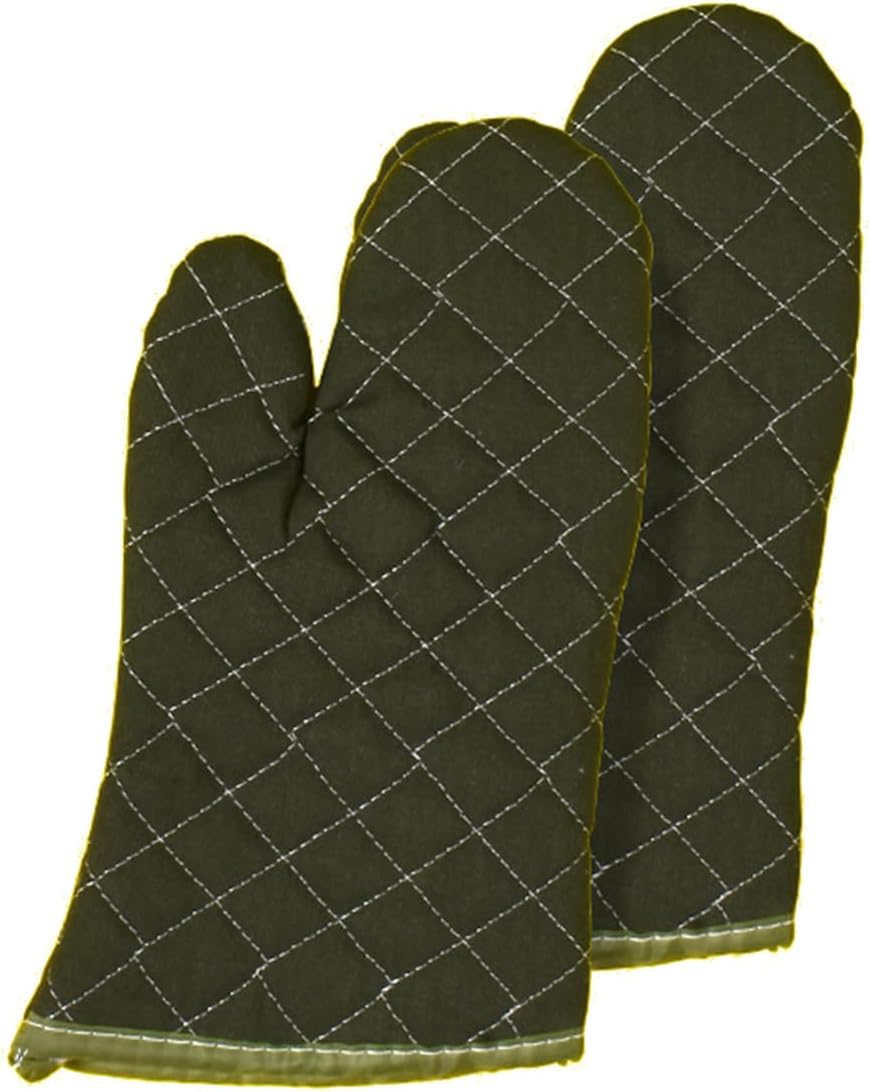 1 Pair Oven Mitts,Oven Mitts Heat Resistant,Black Oven Gloves,Oven Gloves Heat Resistant,Oven