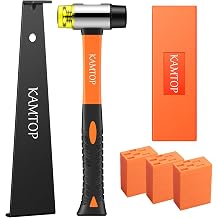 KAMTOP Laminate Flooring Tools, Floor Installation Kit for Pros & DIY Users | Includes Rubber Mallet, 60 Spacers, Tapping Block and Pull Bar, for 7-15mm laminate, vinyl and hardwood flooring, Easy to Use