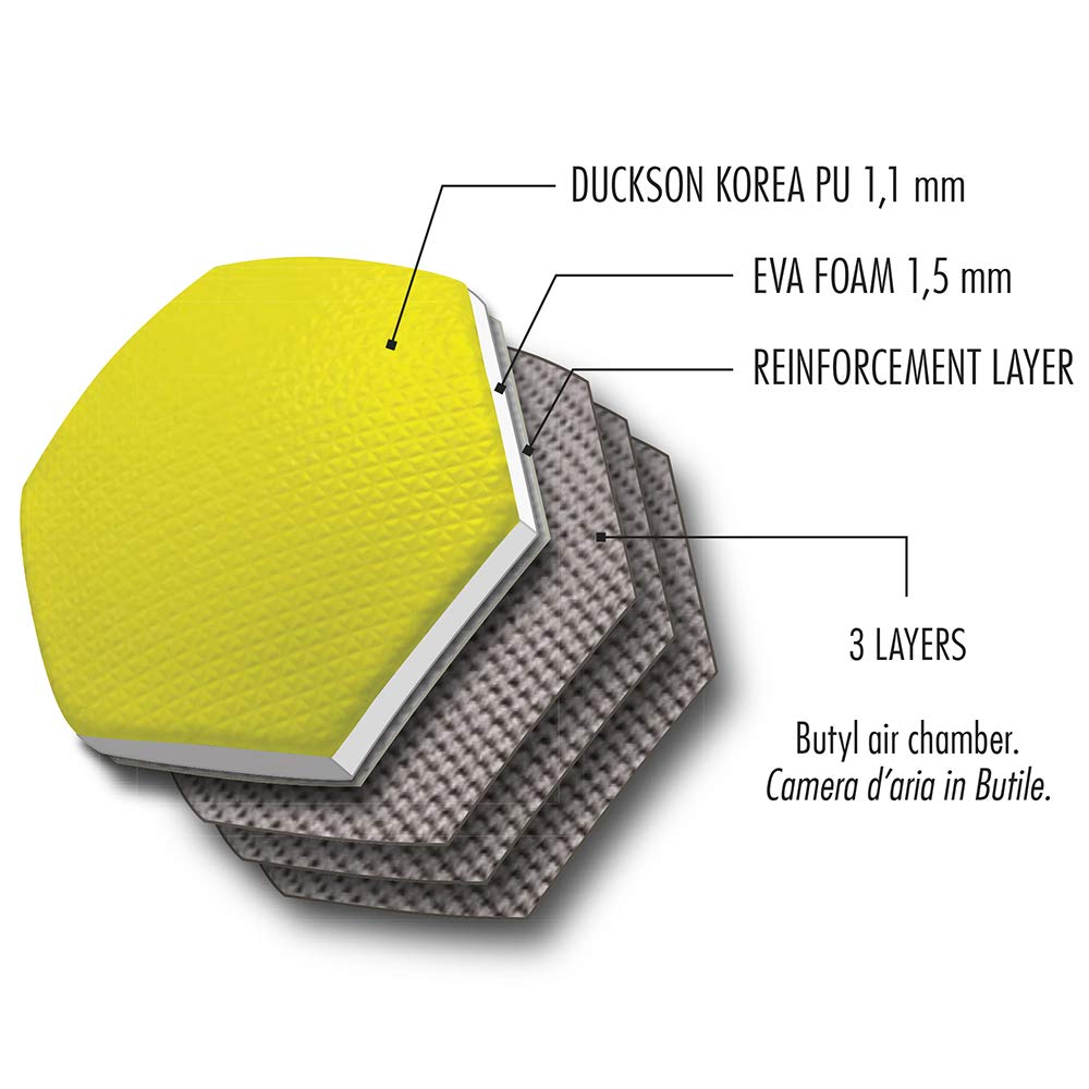 Pallone Futsal Calcio a 5 Diamond Giallo Fluo a rimbaldo ridotto, 4