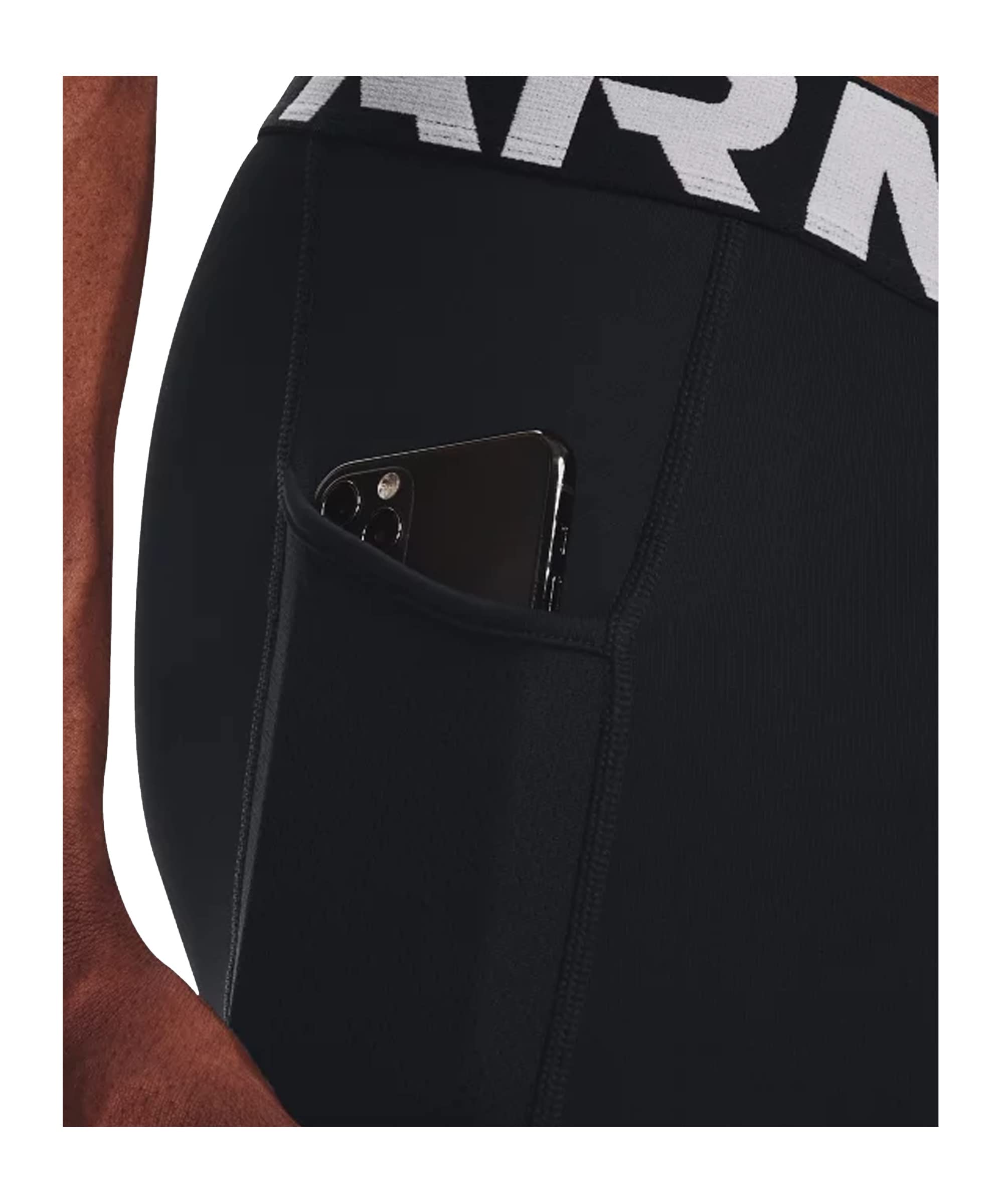 Under Armour Leggings ColdGear Uomo, Nero/Bianco, M Alti