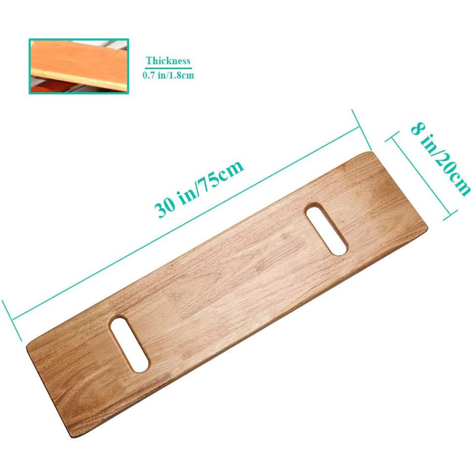 Slide Transfer Board Wooden Slide Transfer Board Assist Device for Transferring Patient Elderly and Handicap from Wheelchair to Bed Bathtub Car (B)