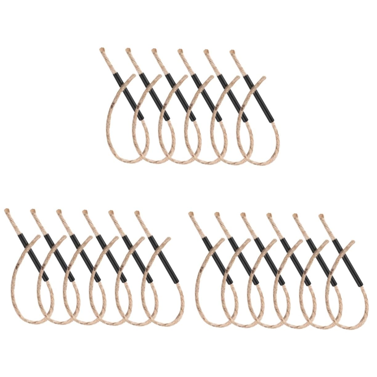 NULYLU 18 Sets Portable Fire Starter Camping Tool Rope Igniter for Outdoor Survival Fire Starting Rope with Windproof for Hiking Trekking Emergencies