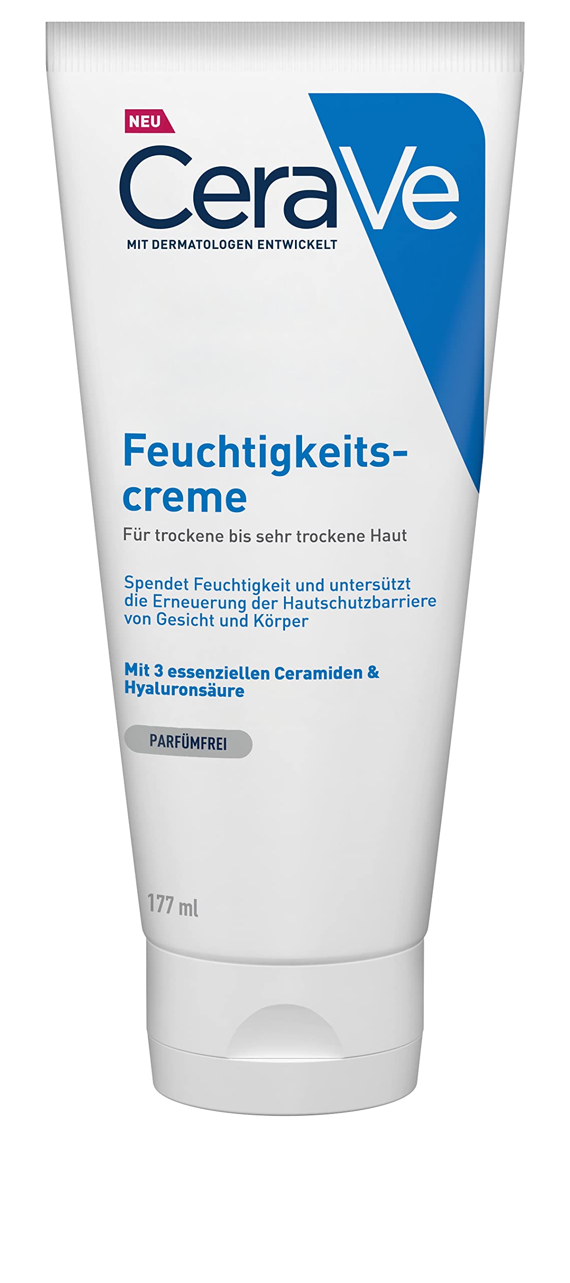 CeraVe Crema Hidratante Para Piel Seca Y Muy Seca, Almond, 177 Mililitro