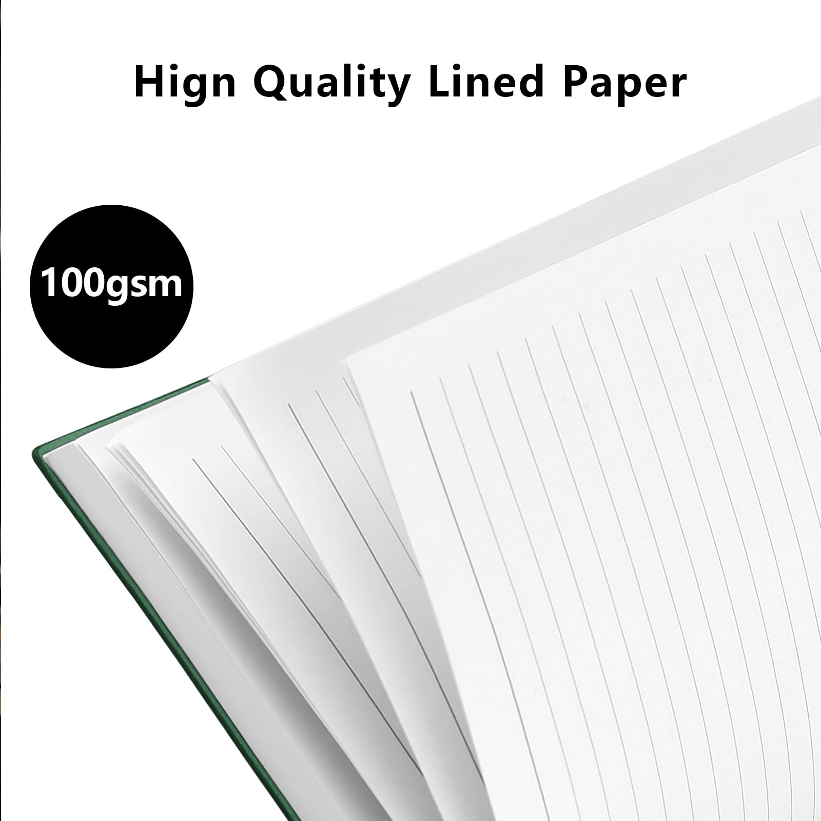 Notebook A4, Thick A4 Notebook Hardback Journal Notebook 320 Pages 100GSM A4 Lined Note Book - Image 4