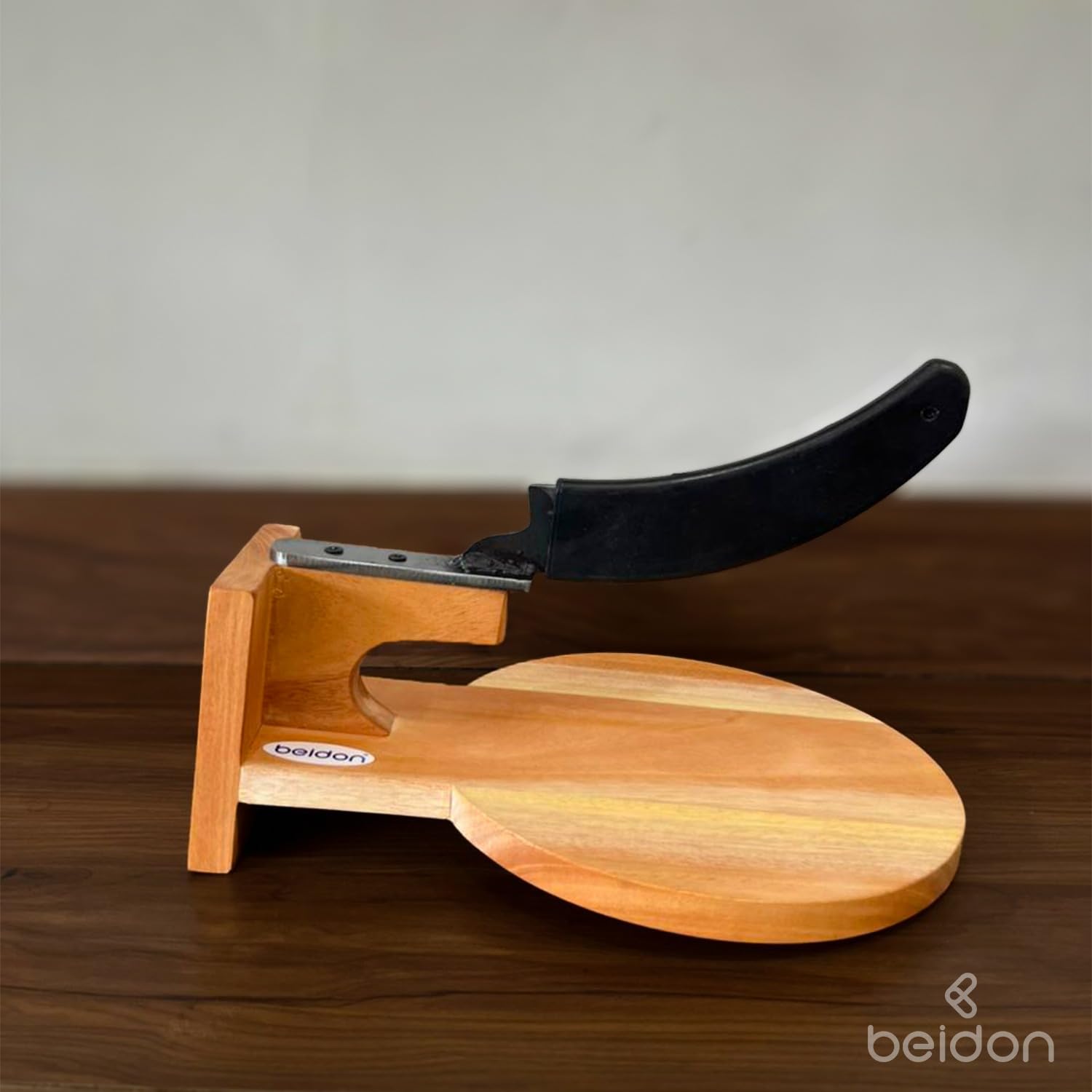 Beidon Wooden Boti - Traditional Indian Cutter -4