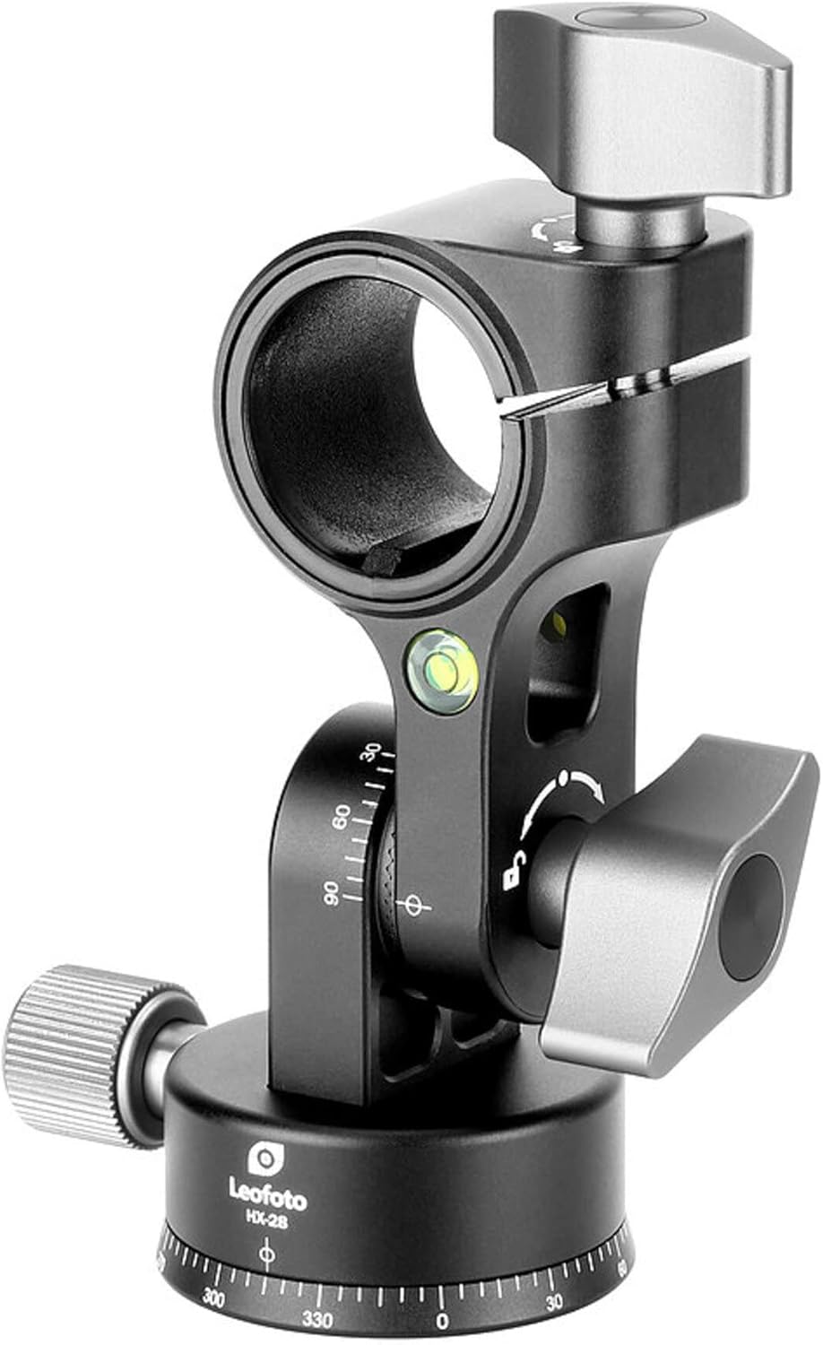 Leofoto HX-32 Tilt Adapter/Convertor with Panning Base for 32mm Tripod Center Column