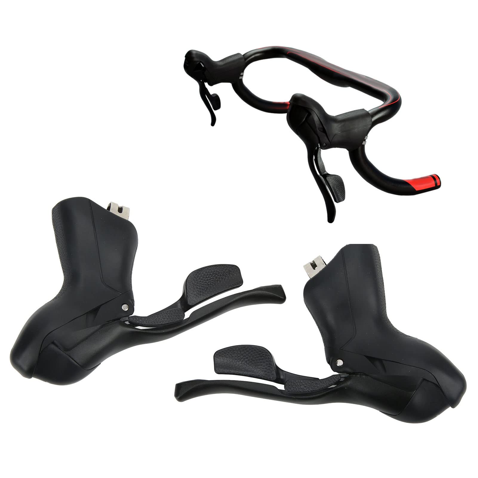 Manettes de vitesse de vélo de route en alliage d'aluminium 2x8 poignée de frein avec câble et boîtier