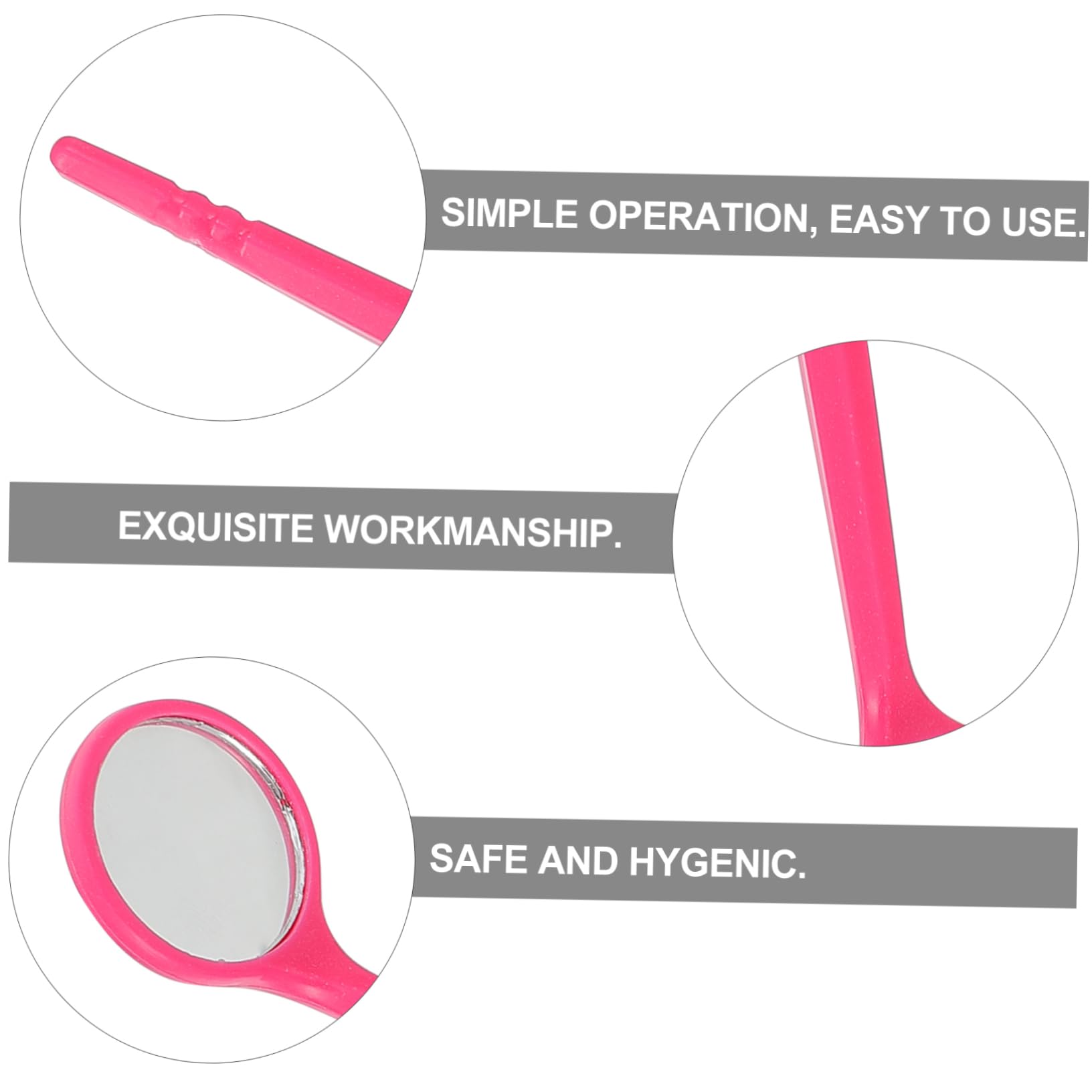 TOPBATHY 3 Set Kit Di Specchietti Per Esame Orale A Forma Di Denti Morbidi Per Adulti Con Riflettore Intraorale Specchietti Orali Specchietto Intraorale Specchietti Monouso In 20 pezzi*3
