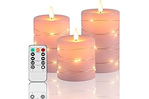 Pink Flameless Candles for a Warm, Inviting Glow