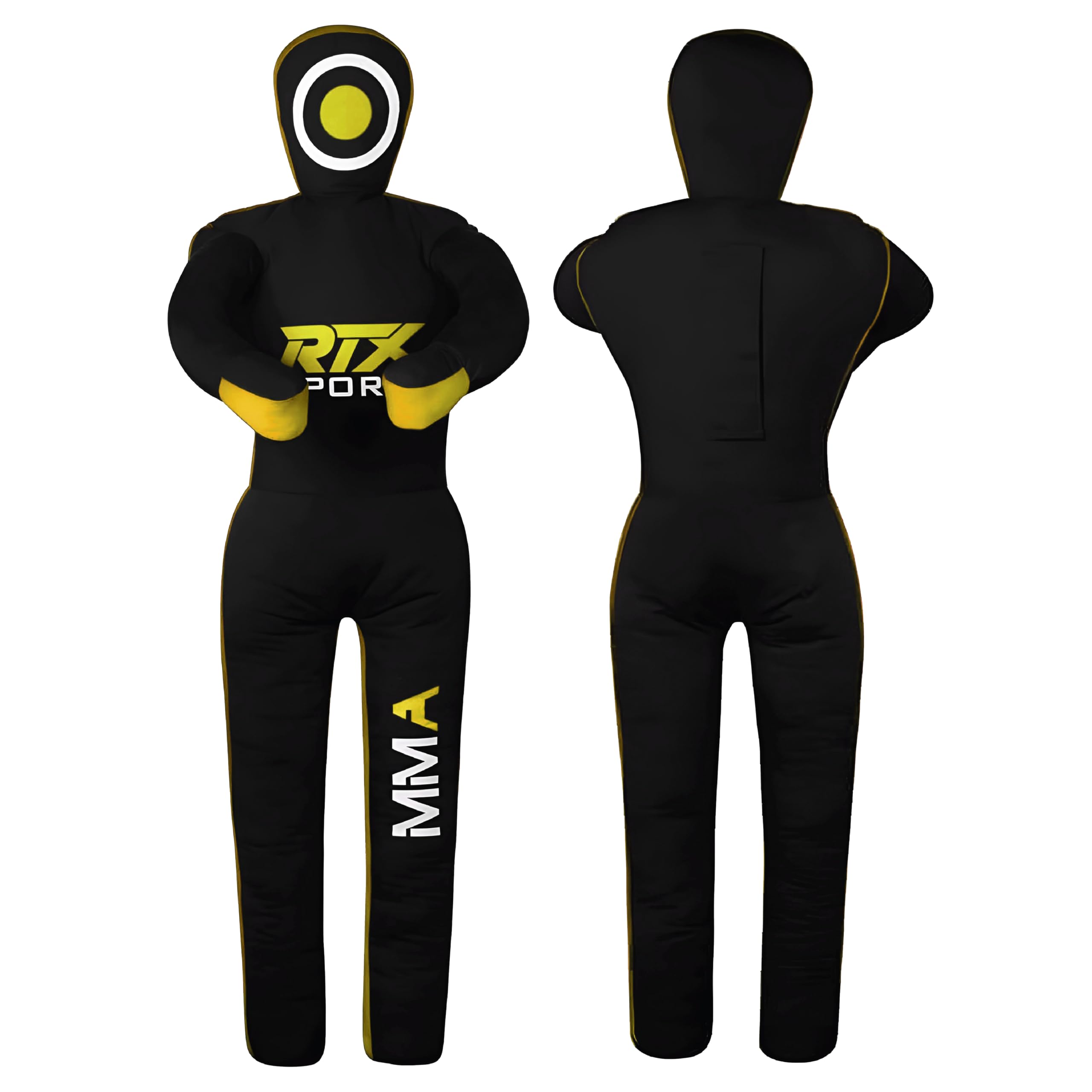 RTX MMA Dummy Judo Grappling Dummy Punch Bag Brazilian BJJ JIU Jitsu Standing Posición de Lucha Libre de Artes Marciales Boxing Karate Entrenamiento Dummy - Lona - UNFILLED