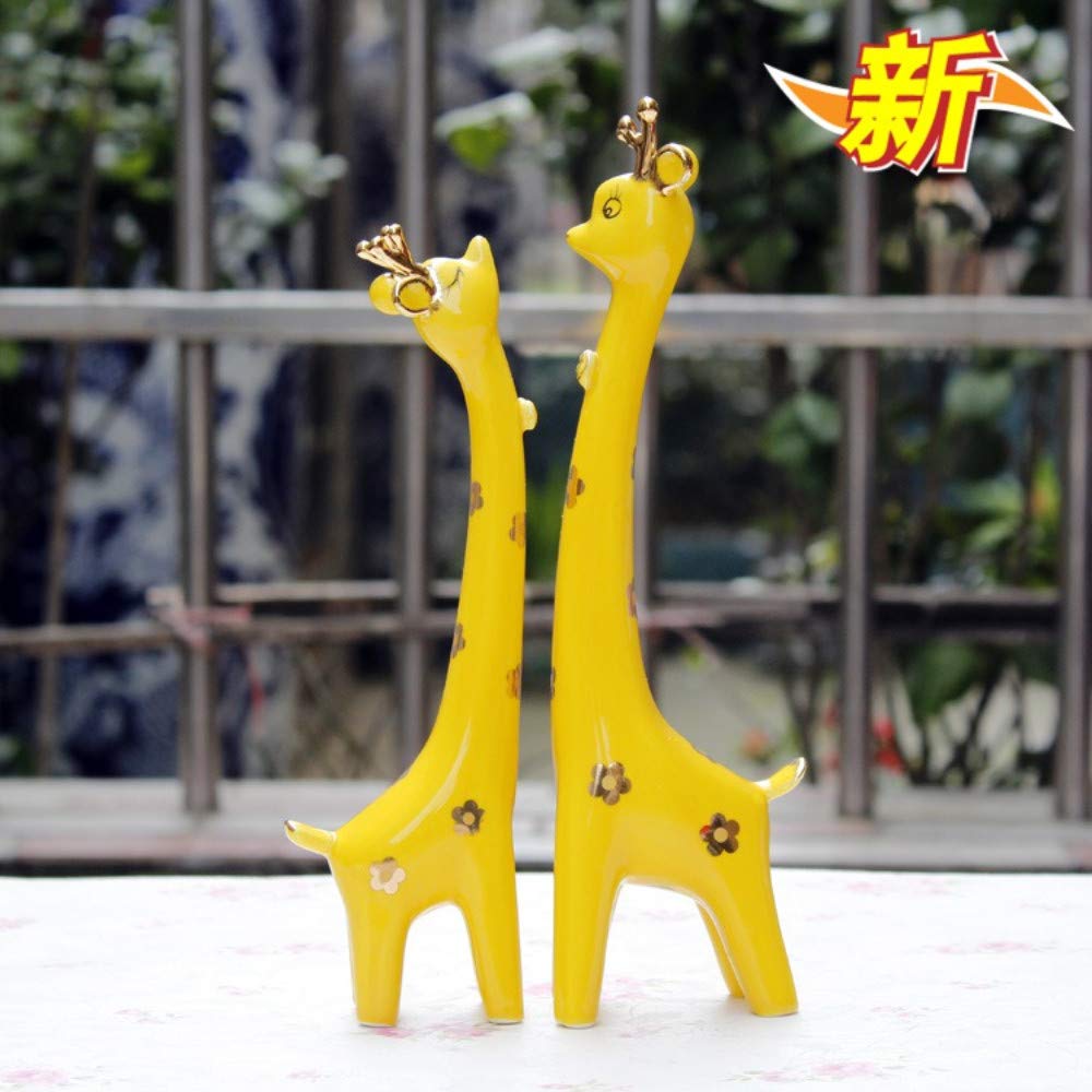 For la cucina domestica e sala da pranzo Patio all'aperto, prato e giardino Sculture Statue Figurine Ornamenti Regalo di nozze di moda Decorazioni for la casa creative Ornamenti artigianali in ceramic
