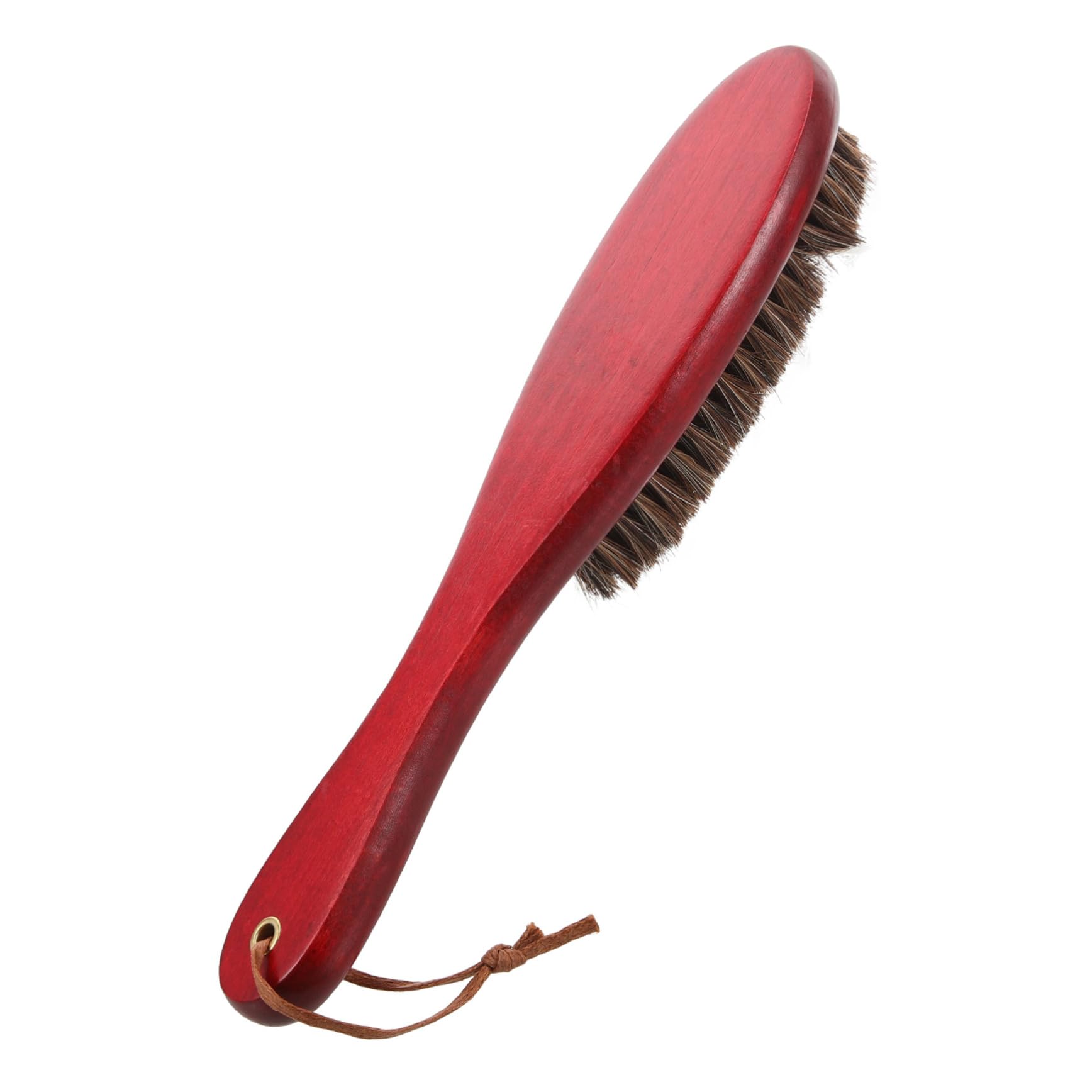 Healeved 5 Piezas Cepillo de Haya de Caballo Largo Zapatos Limpieza Agente de mudanzas hilas Tela Kit de Cuidado de Botas de Cuero Exfoliante para Limpiar Cabello de Caballo